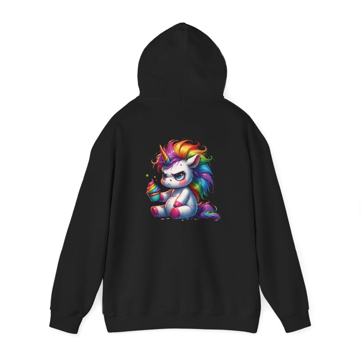Rainbow Unicorn Hooded Sweatshirt, Cozy Sweatshirt, Funny Gift, Cute Hooded Top, Fun Unicorn Apparel, Winter Fashion, Trendy Streetwear