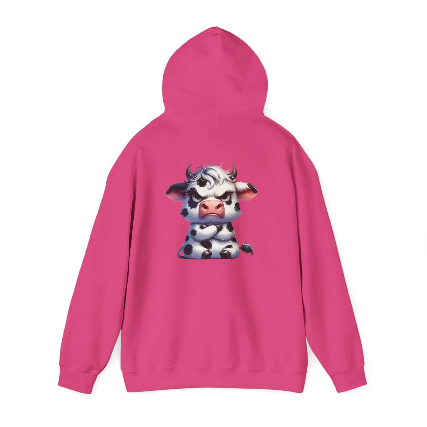 Cute Cow Graphic Hoodie, Cozy Sweatshirt for Animal Lovers, Perfect Gift for Birthdays, Farm-Themed Apparel, Unisex Fashion