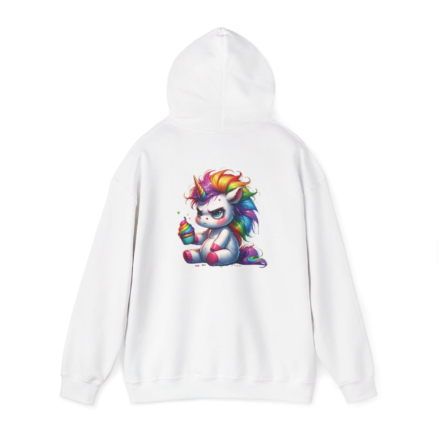 Rainbow Unicorn Hooded Sweatshirt, Cozy Sweatshirt, Funny Gift, Cute Hooded Top, Fun Unicorn Apparel, Winter Fashion, Trendy Streetwear