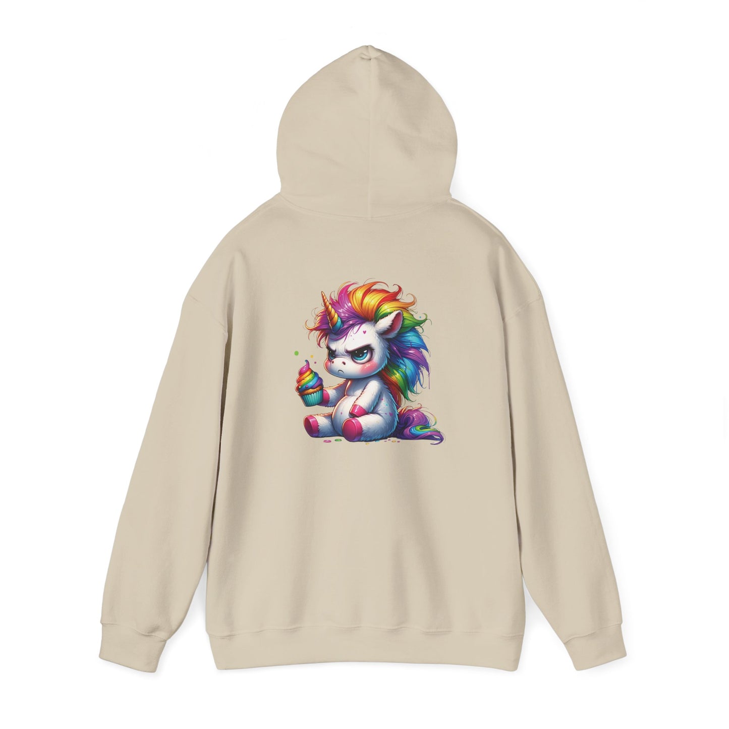 Rainbow Unicorn Hooded Sweatshirt, Cozy Sweatshirt, Funny Gift, Cute Hooded Top, Fun Unicorn Apparel, Winter Fashion, Trendy Streetwear