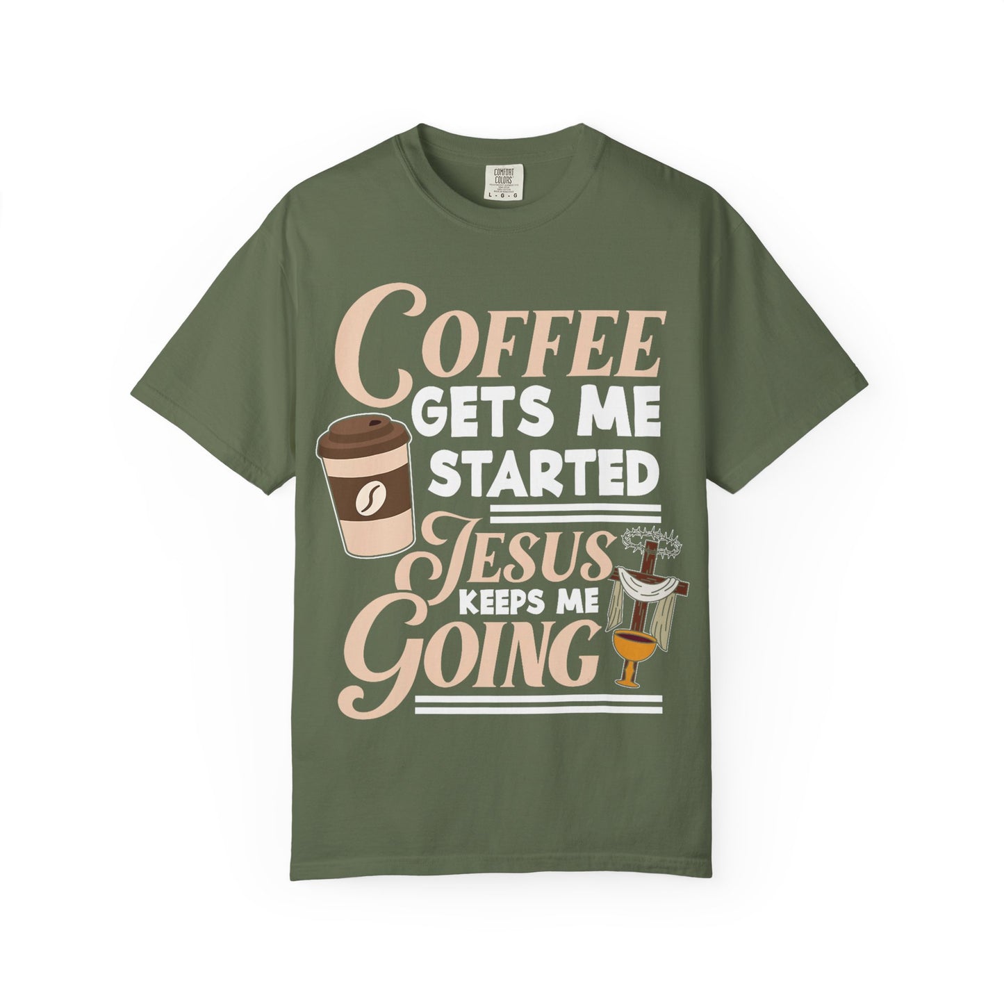Coffee Jesus Unisex T-Shirt, Casual Graphic Tee, Christian Shirt Gift, Relaxed Fit Top, Gift for Coffee Lovers