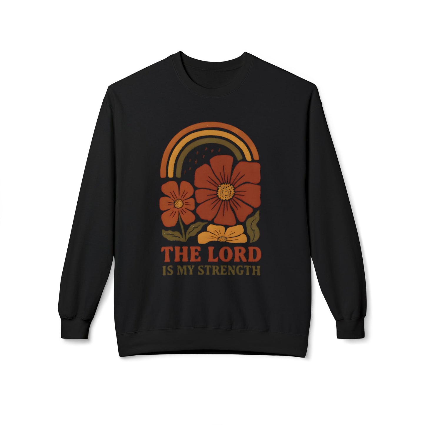 Faith-Inspired Fleece Crewneck Sweatshirt, Cozy, Inspirational Gift, Christian Apparel, Everyday Comfort, Religious Sweatshirt