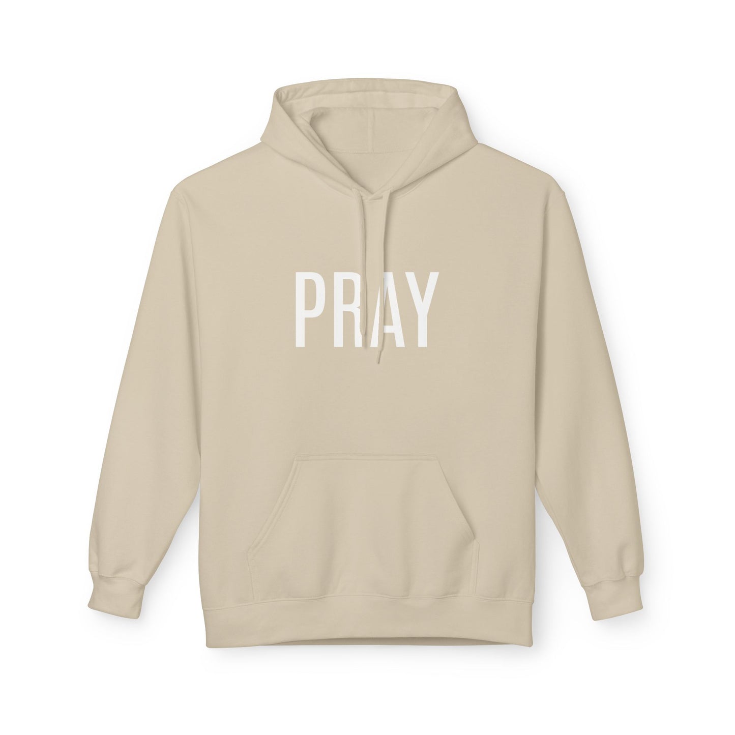 Pray Fleece Hoodie, Unisex Softstyle Hoodie, Cozy Prayer Hooded Sweatshirt, Inspirational Apparel, Perfect for Relaxation or Gifts