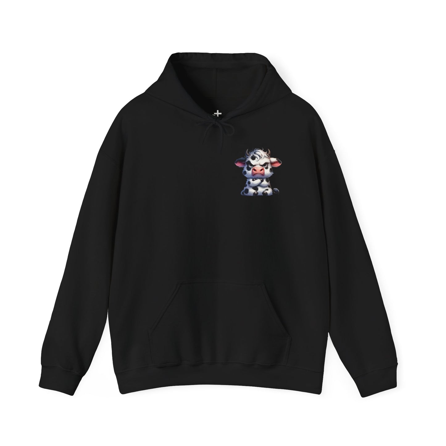 Cute Cow Graphic Hoodie, Cozy Sweatshirt for Animal Lovers, Perfect Gift for Birthdays, Farm-Themed Apparel, Unisex Fashion
