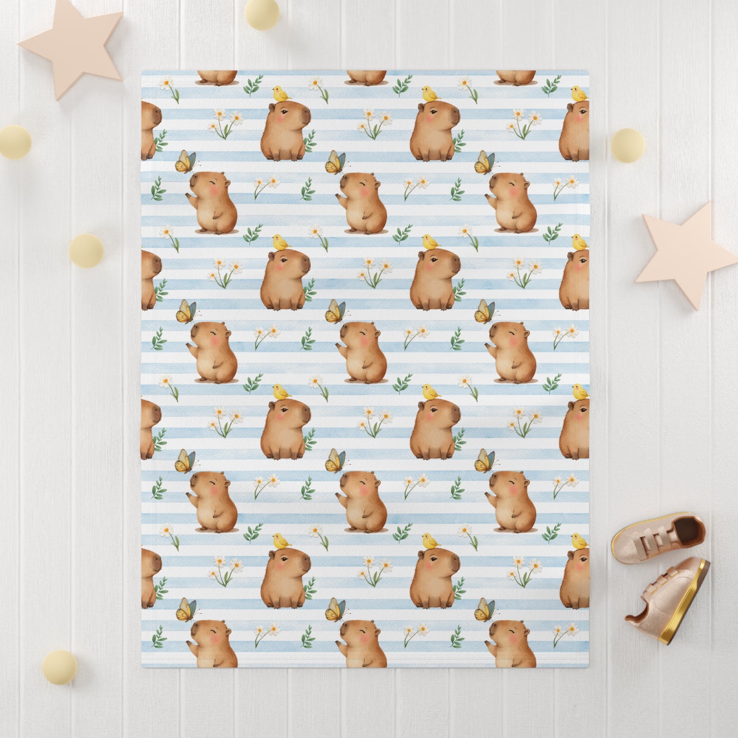 Cute Animal Soft Fleece Baby Blanket, Ideal for Nursery, Baby Shower Gift, Cozy for Newborns, Machine Washable, Perfect for All Seasons