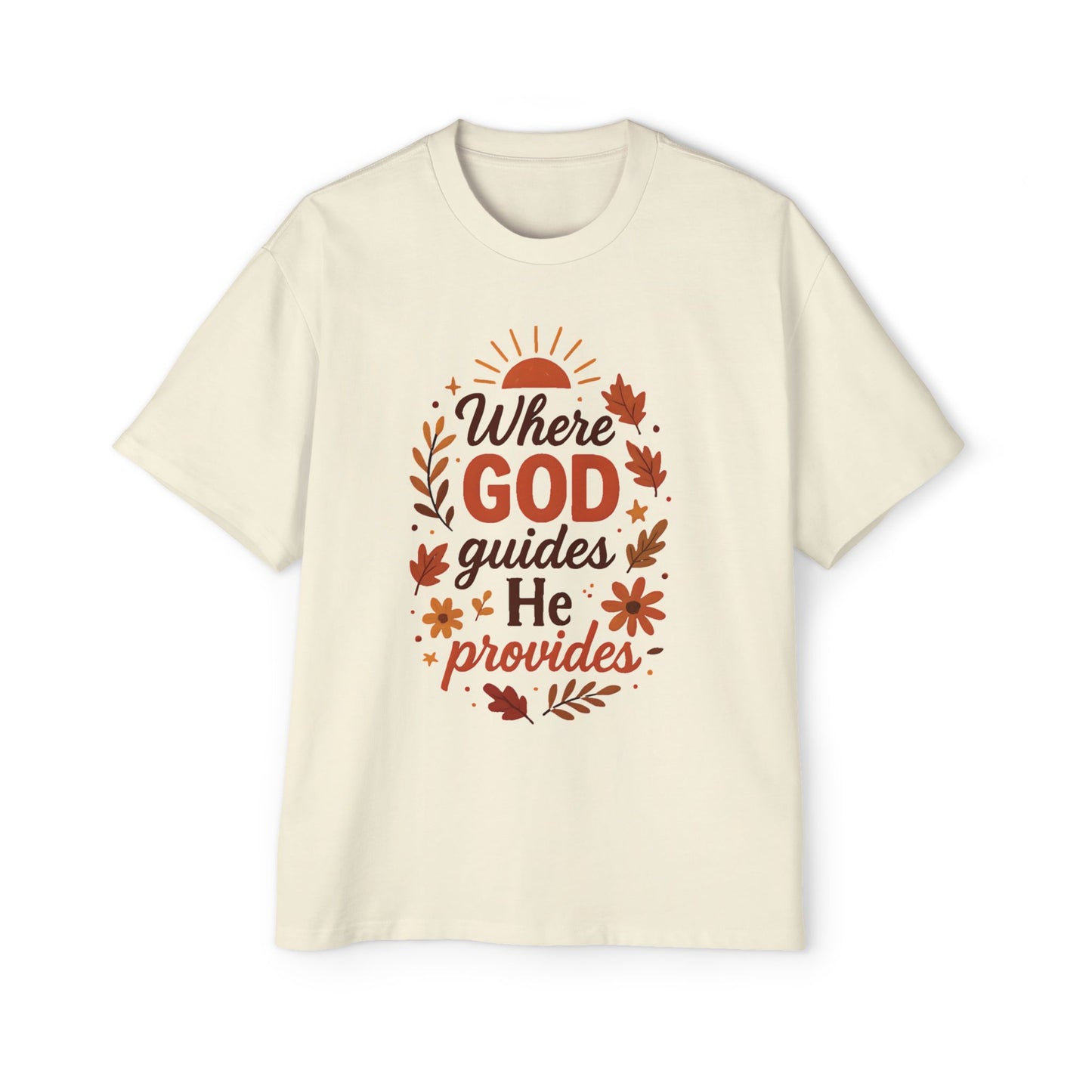 Unisex Oversized Motivational Tee - Perfect for Fall, Spiritual Wear, Casual Outings, Gifts, Comfort