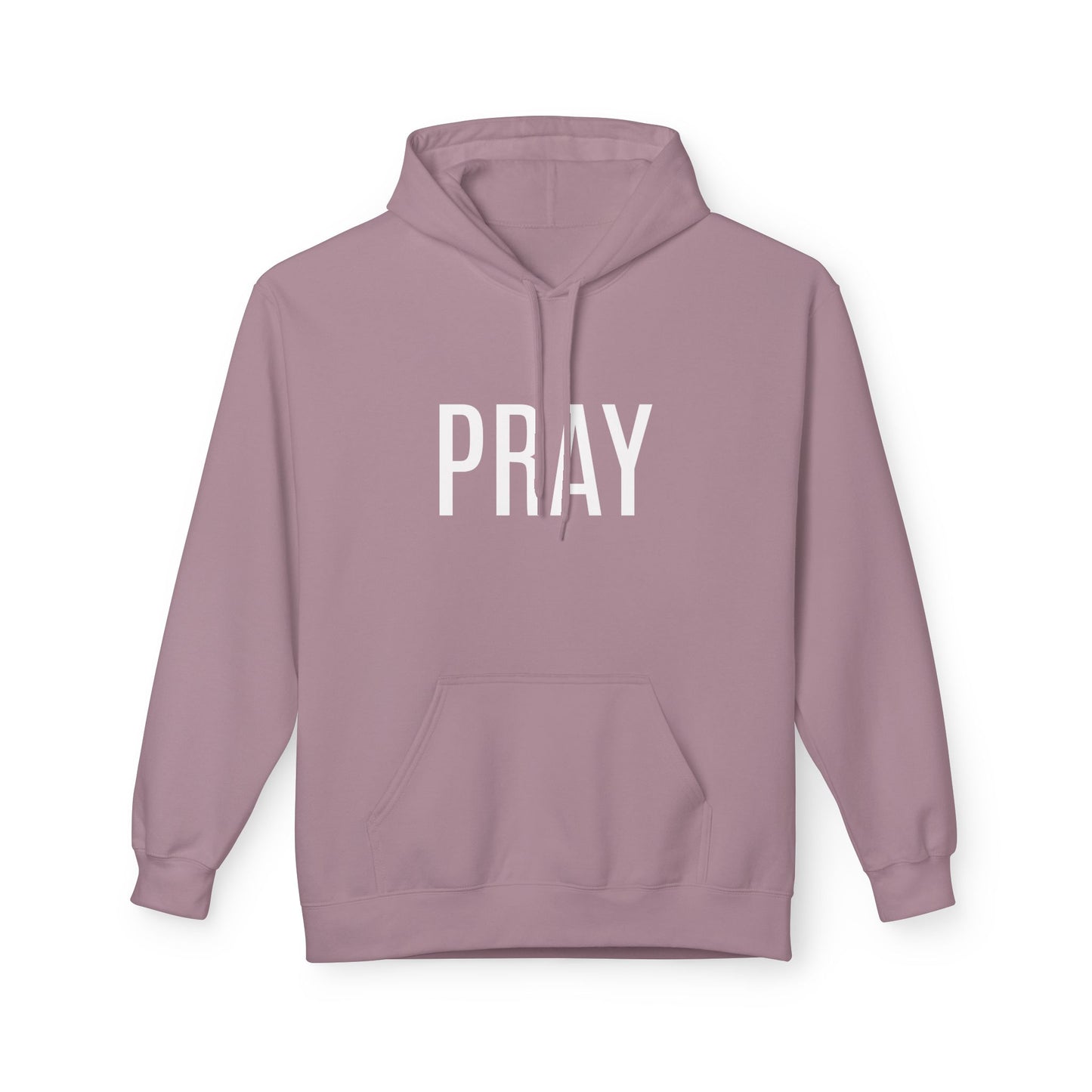 Pray Fleece Hoodie, Unisex Softstyle Hoodie, Cozy Prayer Hooded Sweatshirt, Inspirational Apparel, Perfect for Relaxation or Gifts