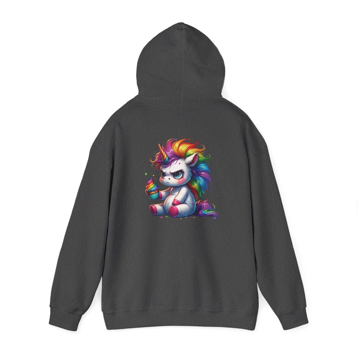 Rainbow Unicorn Hooded Sweatshirt, Cozy Sweatshirt, Funny Gift, Cute Hooded Top, Fun Unicorn Apparel, Winter Fashion, Trendy Streetwear