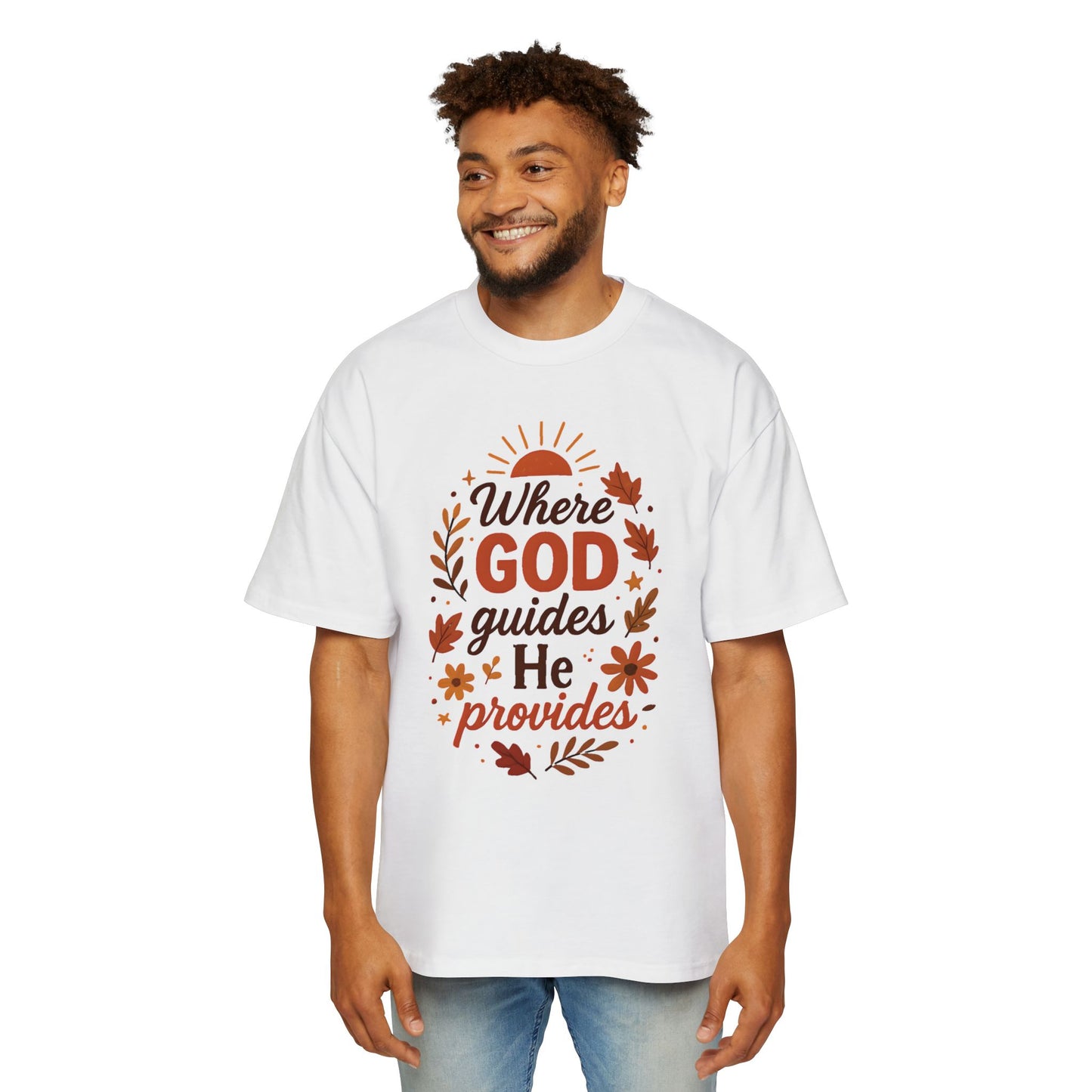 Unisex Oversized Motivational Tee - Perfect for Fall, Spiritual Wear, Casual Outings, Gifts, Comfort
