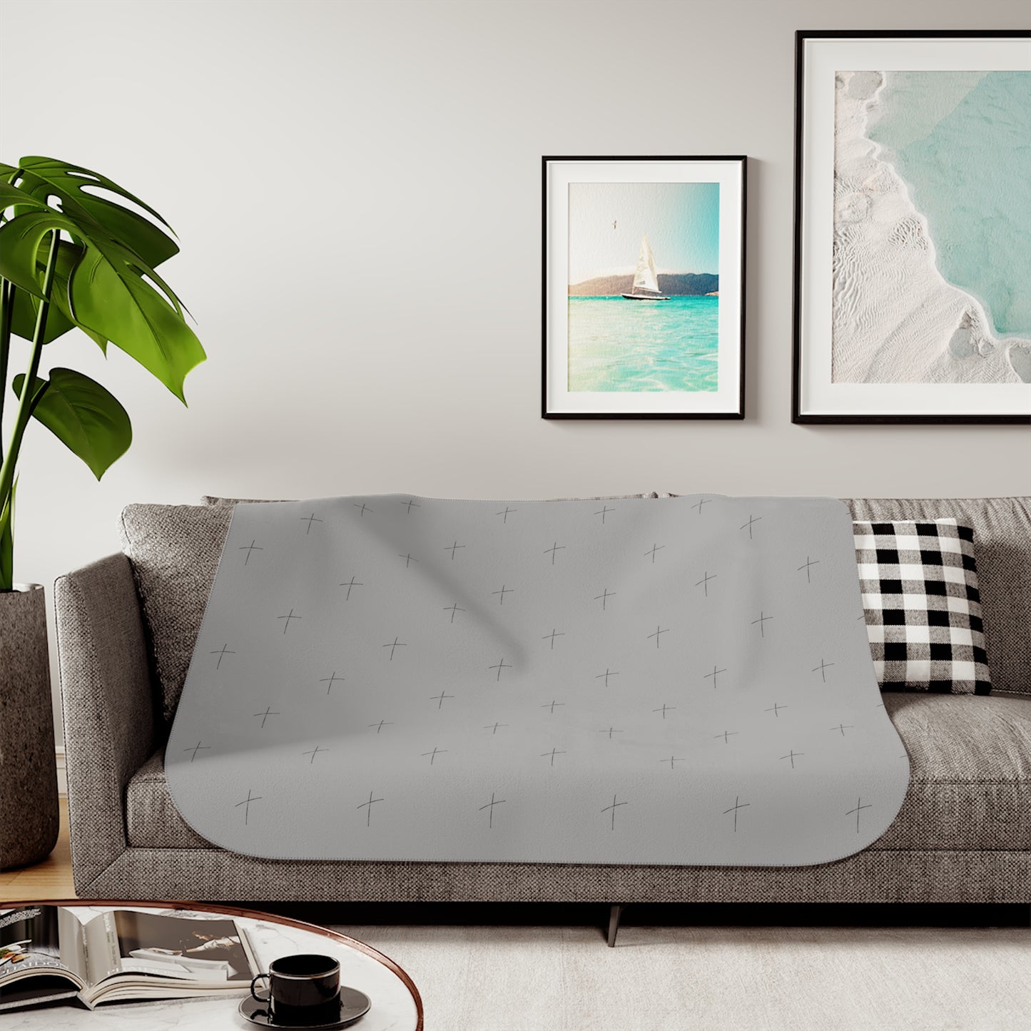Cozy Sherpa Blanket | Soft Two-Tone Throw for Comfort, Perfect as a Gift or Home Decor, Ideal for Autumn, Winter, and Movie Nights