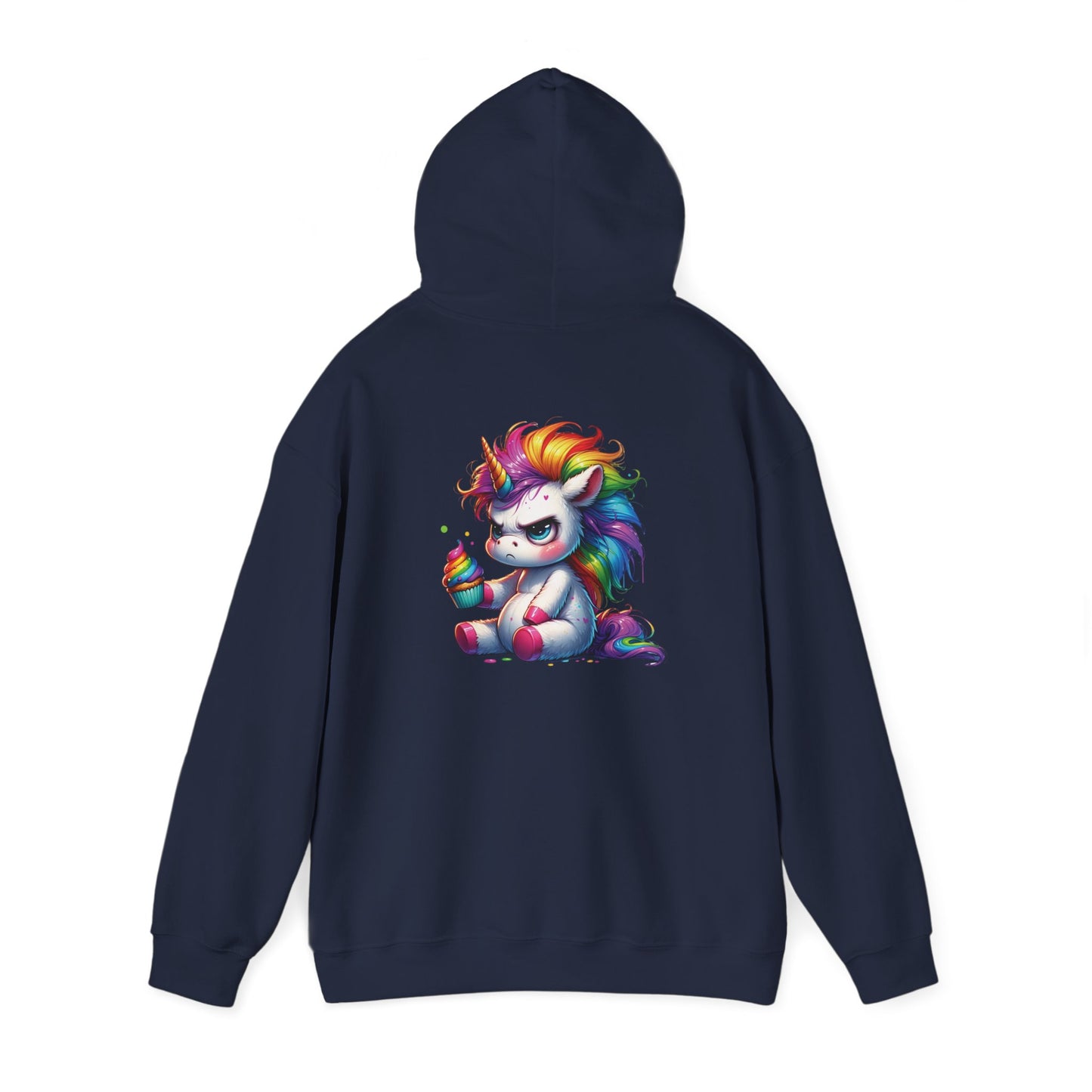 Rainbow Unicorn Hooded Sweatshirt, Cozy Sweatshirt, Funny Gift, Cute Hooded Top, Fun Unicorn Apparel, Winter Fashion, Trendy Streetwear