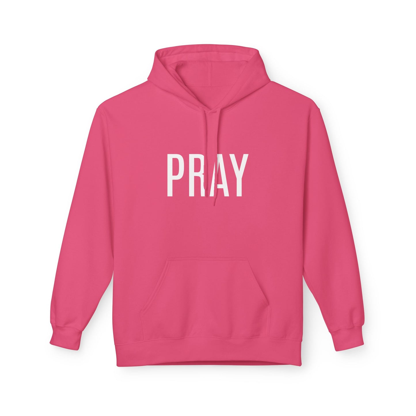 Pray Fleece Hoodie, Unisex Softstyle Hoodie, Cozy Prayer Hooded Sweatshirt, Inspirational Apparel, Perfect for Relaxation or Gifts