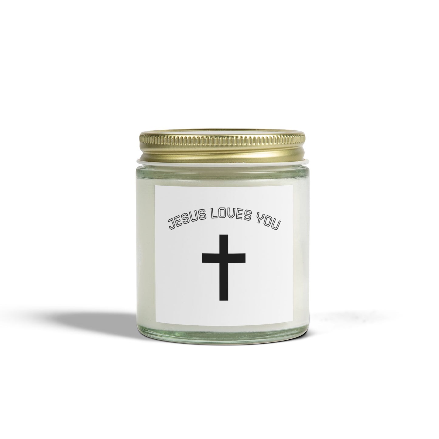 Christian Scented Candle, Jesus Loves You Candle, Spiritual Gift, Home Decor, Relaxation Candle, Faith-Based Gift