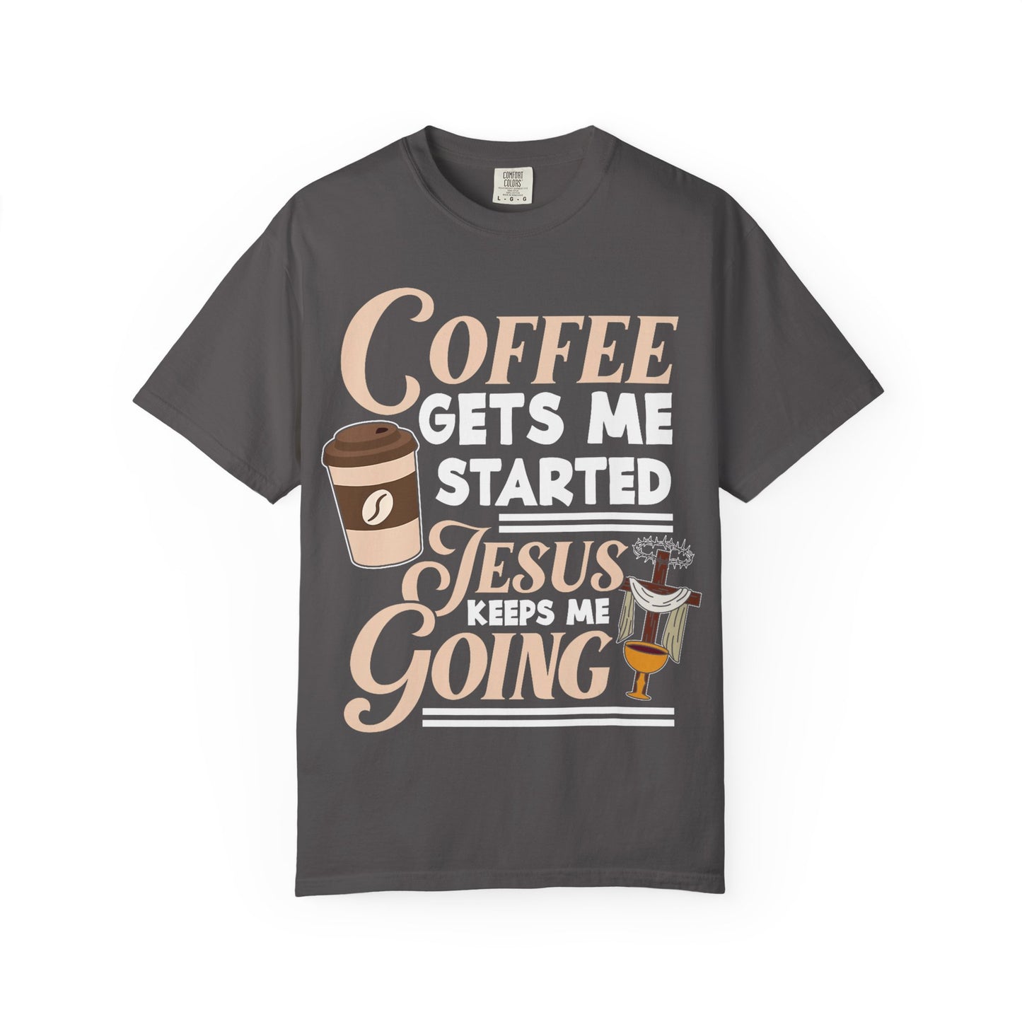 Coffee Jesus Unisex T-Shirt, Casual Graphic Tee, Christian Shirt Gift, Relaxed Fit Top, Gift for Coffee Lovers