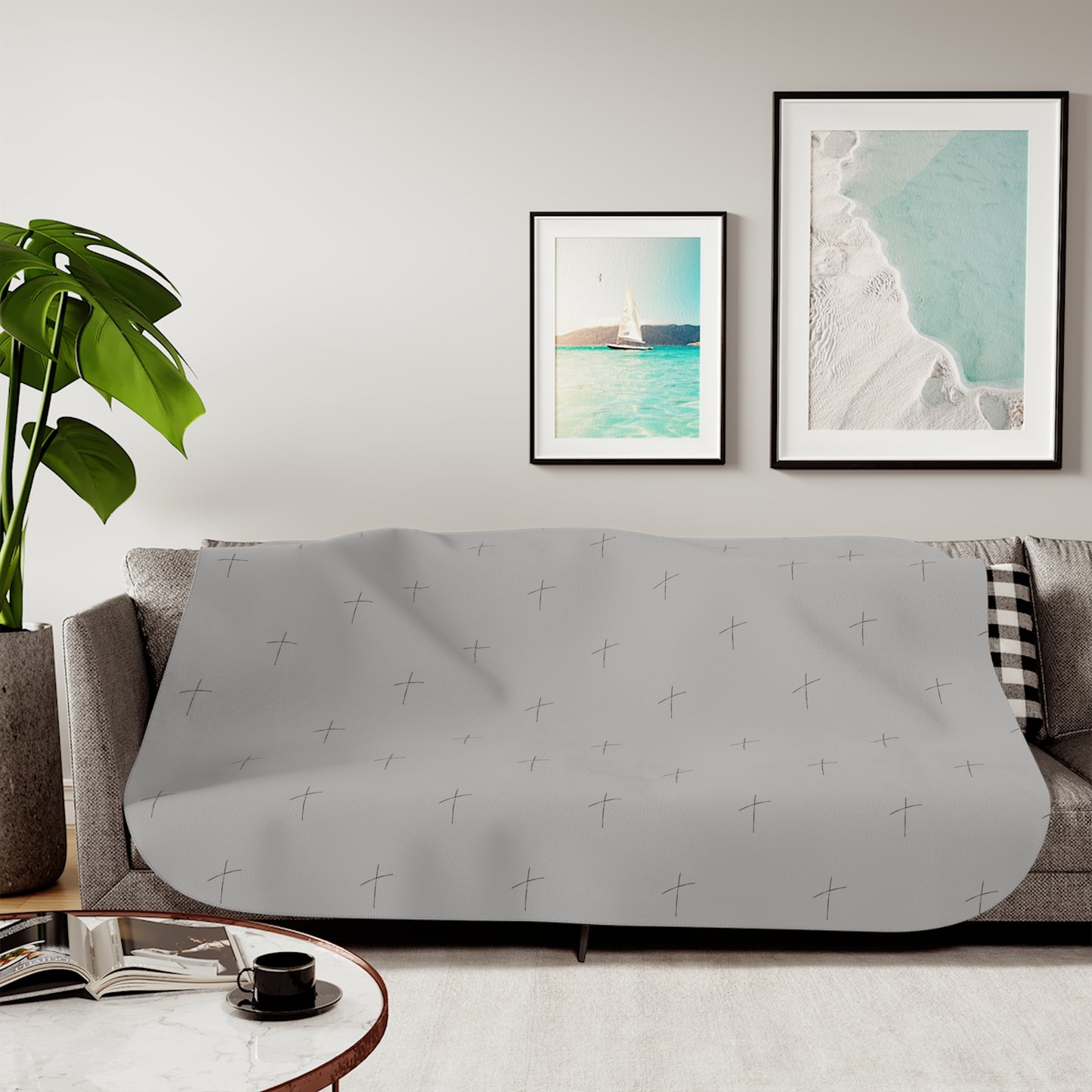 Cozy Sherpa Blanket | Soft Two-Tone Throw for Comfort, Perfect as a Gift or Home Decor, Ideal for Autumn, Winter, and Movie Nights