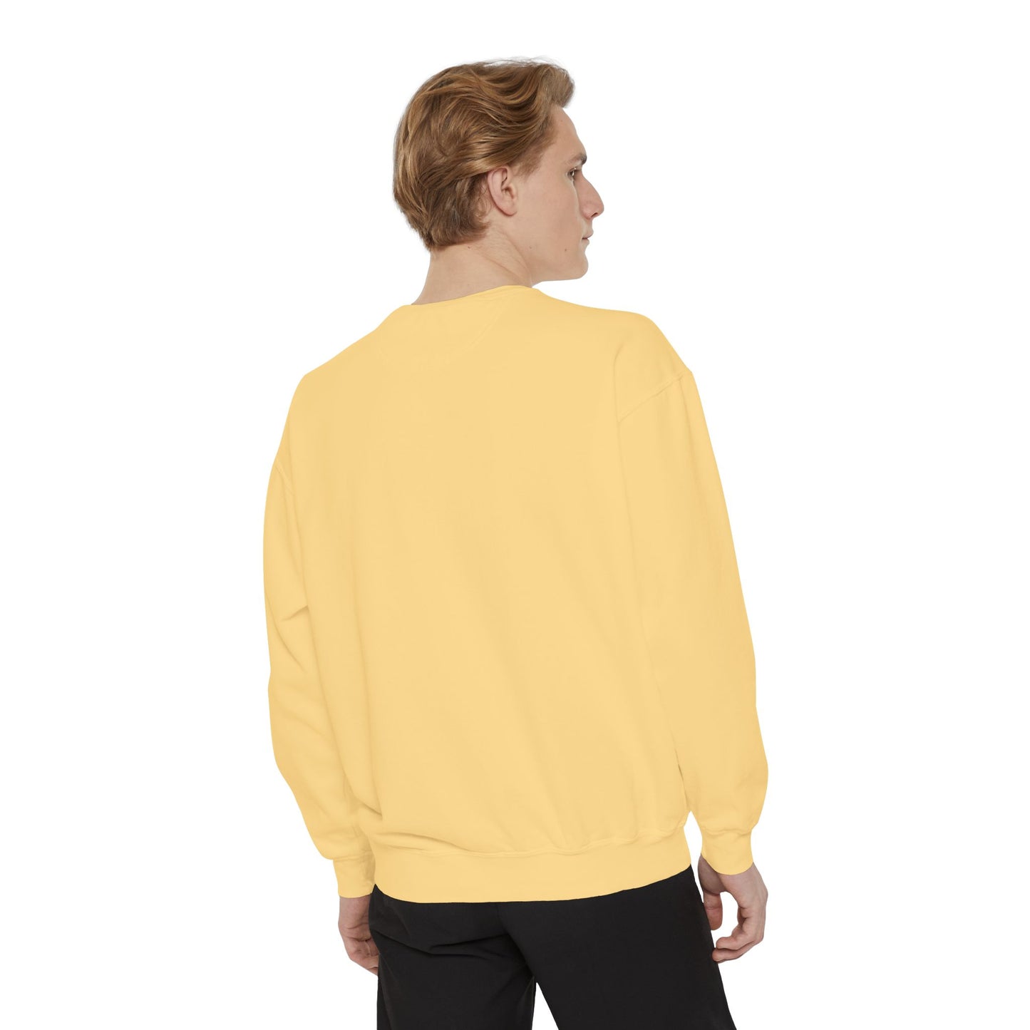 Unisex Motivational Sweatshirt - Be the Light, Garment-Dyed, Cozy Fall Style, Inspirational Gift, Christian Apparel, Everyday Wear