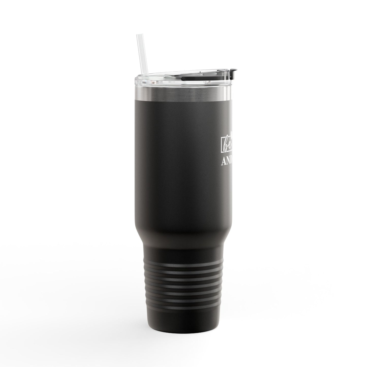 40oz Insulated Travel Mug with Inspirational Quote, Perfect for Coffee Lovers, Gift for Travelers, BPA-Free Water Bottle, Reusable Tumbler