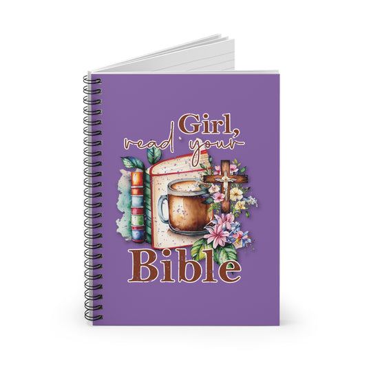 Bible Study Notebook, Floral Journal, Spiritual Gift, Inspirational Stationery, Christian Supplies, Gifts for Her