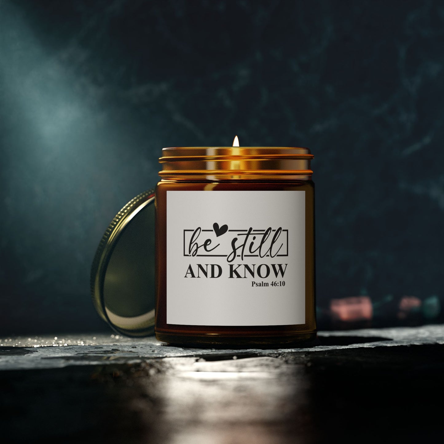 Be Still Candle - Scented Coconut Apricot Wax | Spiritual Home Decor, Gift for Mom, Meditation, Relaxation, Self-Care