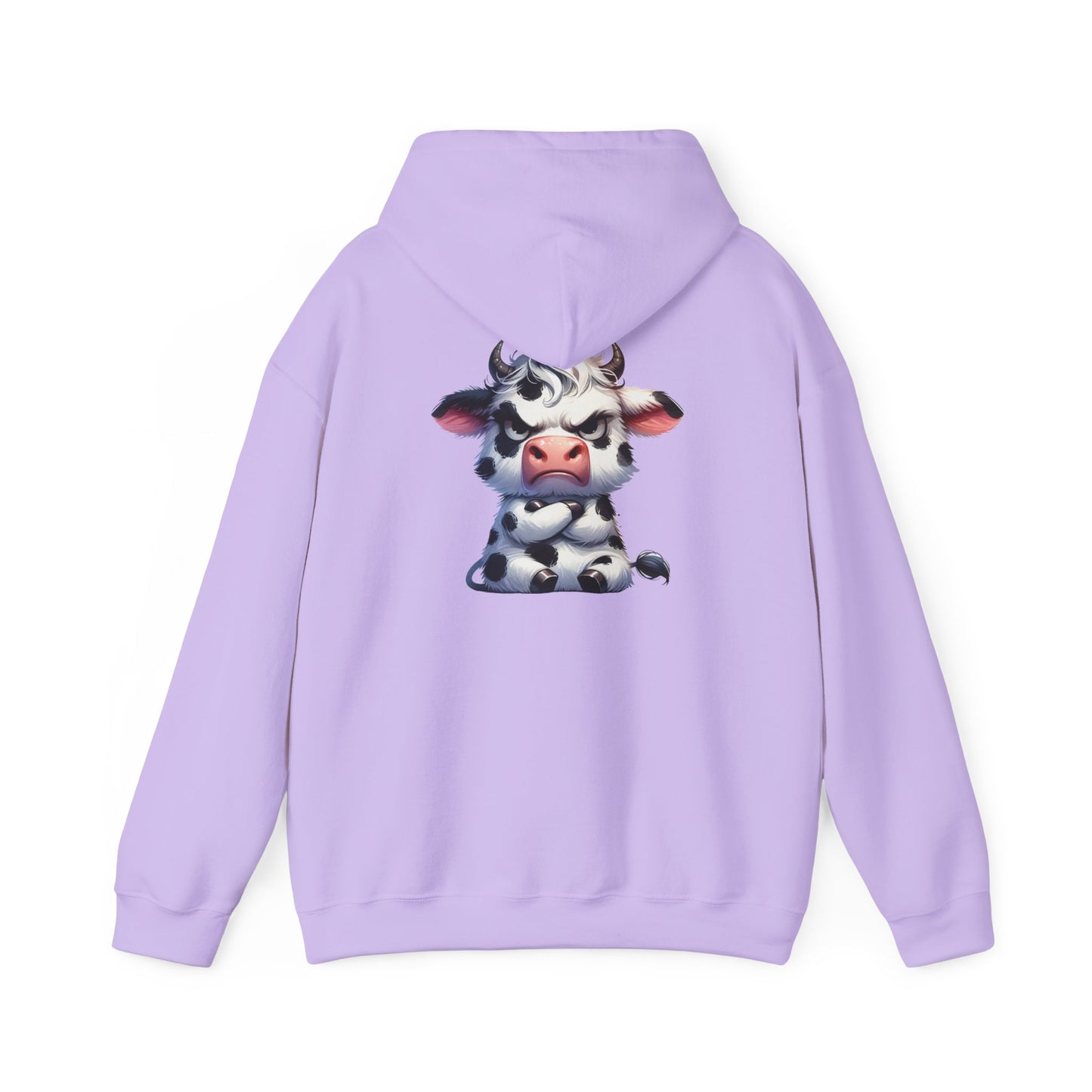Cute Cow Graphic Hoodie, Cozy Sweatshirt for Animal Lovers, Perfect Gift for Birthdays, Farm-Themed Apparel, Unisex Fashion