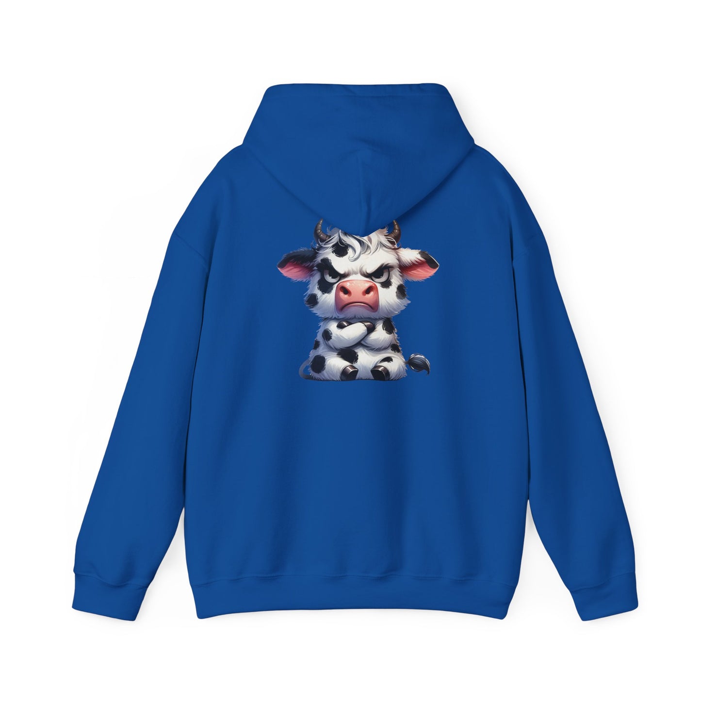 Cute Cow Graphic Hoodie, Cozy Sweatshirt for Animal Lovers, Perfect Gift for Birthdays, Farm-Themed Apparel, Unisex Fashion