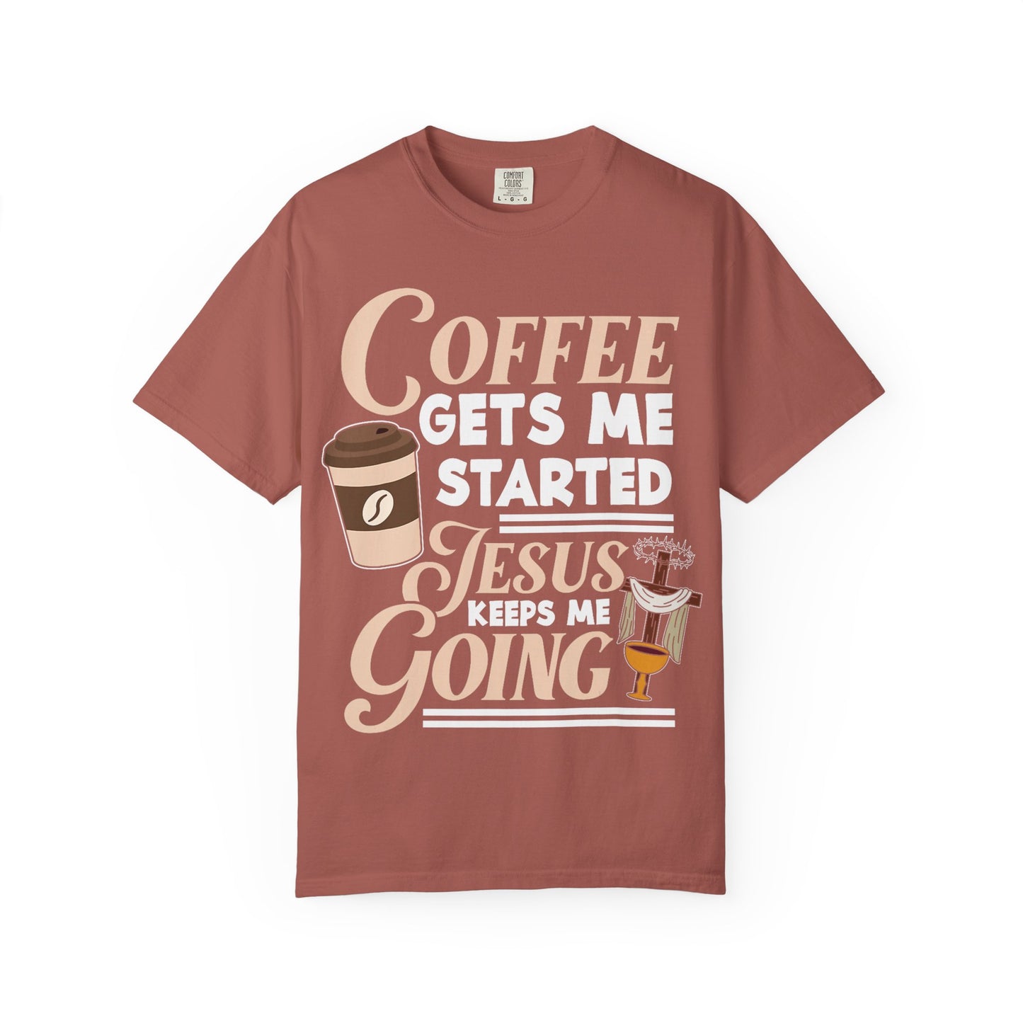 Coffee Jesus Unisex T-Shirt, Casual Graphic Tee, Christian Shirt Gift, Relaxed Fit Top, Gift for Coffee Lovers
