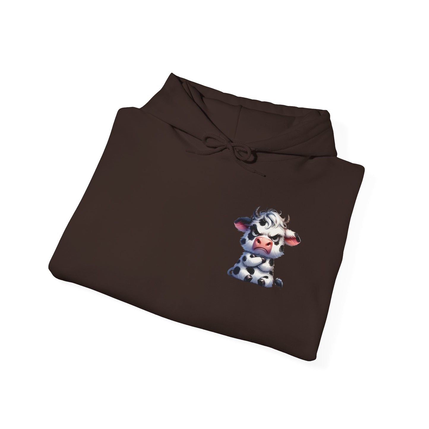 Cute Cow Graphic Hoodie, Cozy Sweatshirt for Animal Lovers, Perfect Gift for Birthdays, Farm-Themed Apparel, Unisex Fashion