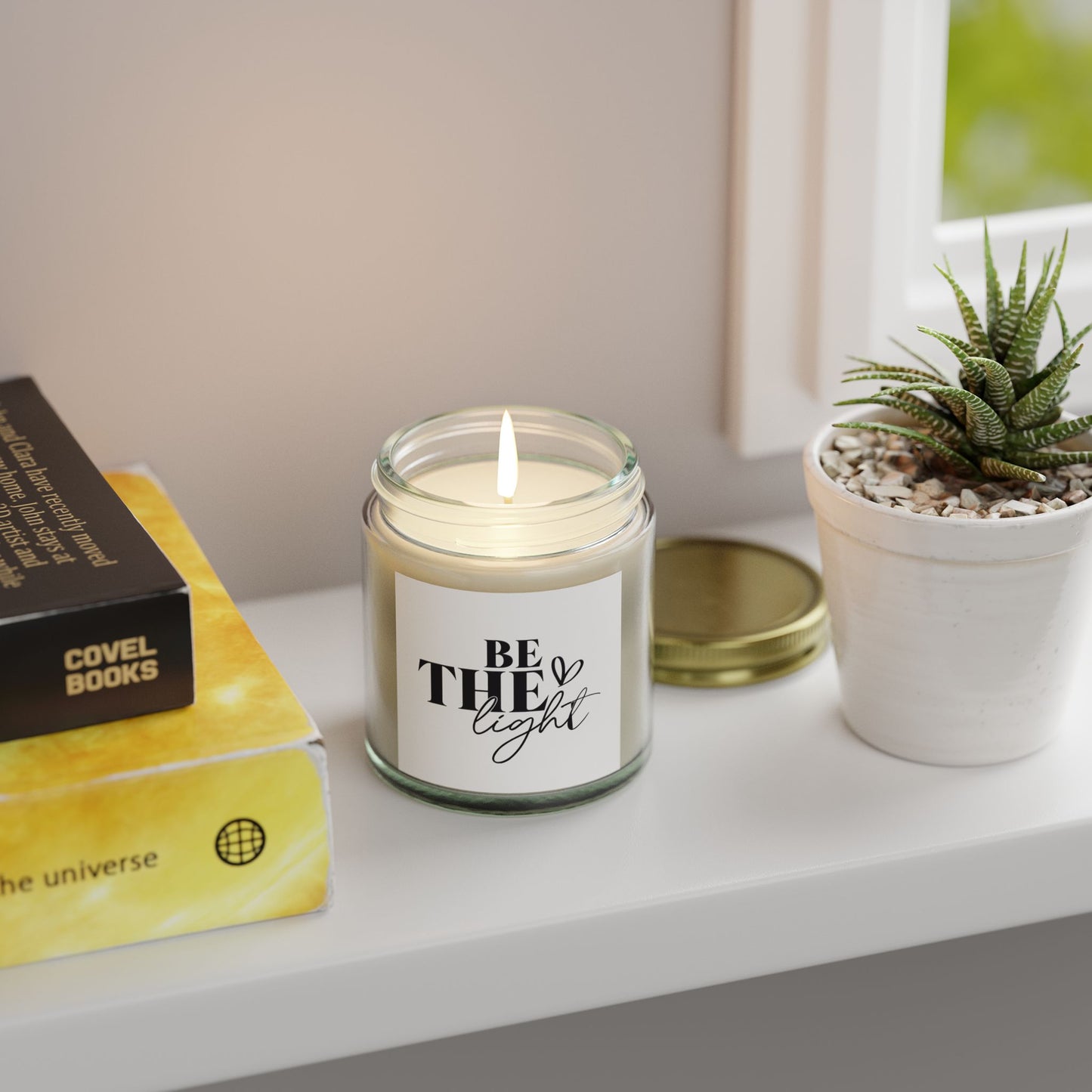 Be The Light Scented Candles | Coconut Apricot Wax, Aromatherapy Candles, Home Decor, Gift Ideas, Relaxation