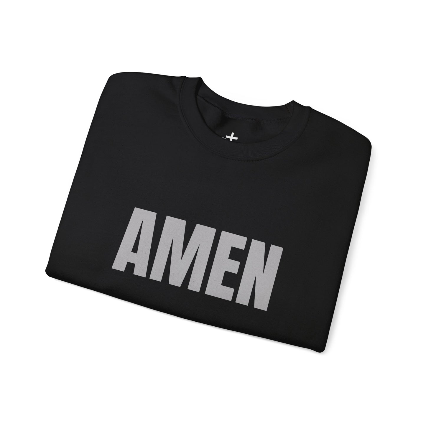Amen Unisex Heavy Blend™ Crewneck Sweatshirt, Faith Sweatshirt, Christian Apparel, Cozy Gift, Casual Style, Year-Round Wear