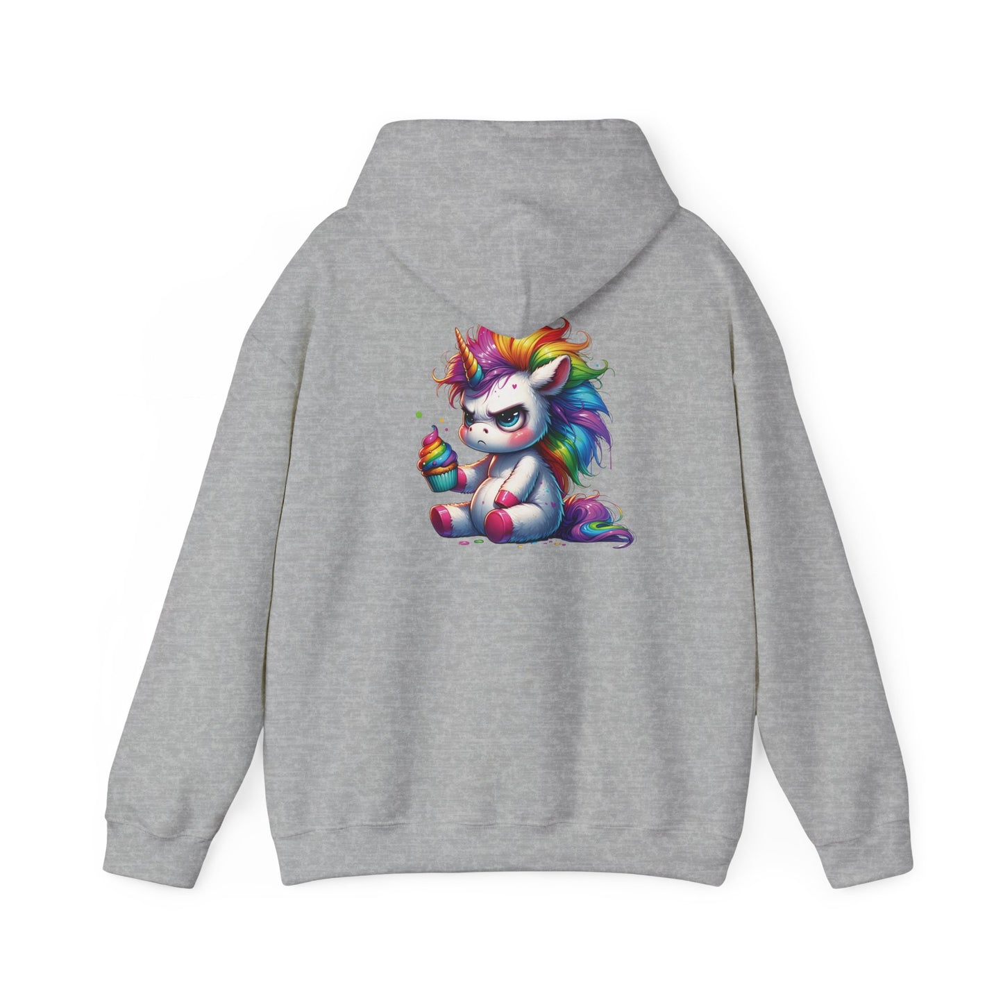 Rainbow Unicorn Hooded Sweatshirt, Cozy Sweatshirt, Funny Gift, Cute Hooded Top, Fun Unicorn Apparel, Winter Fashion, Trendy Streetwear
