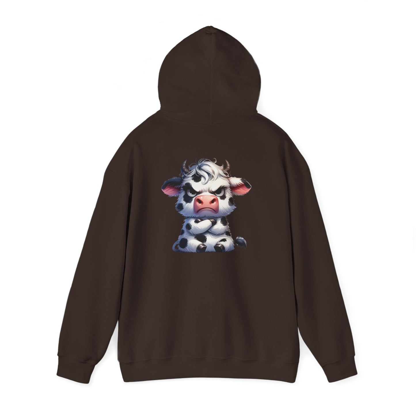 Cute Cow Graphic Hoodie, Cozy Sweatshirt for Animal Lovers, Perfect Gift for Birthdays, Farm-Themed Apparel, Unisex Fashion