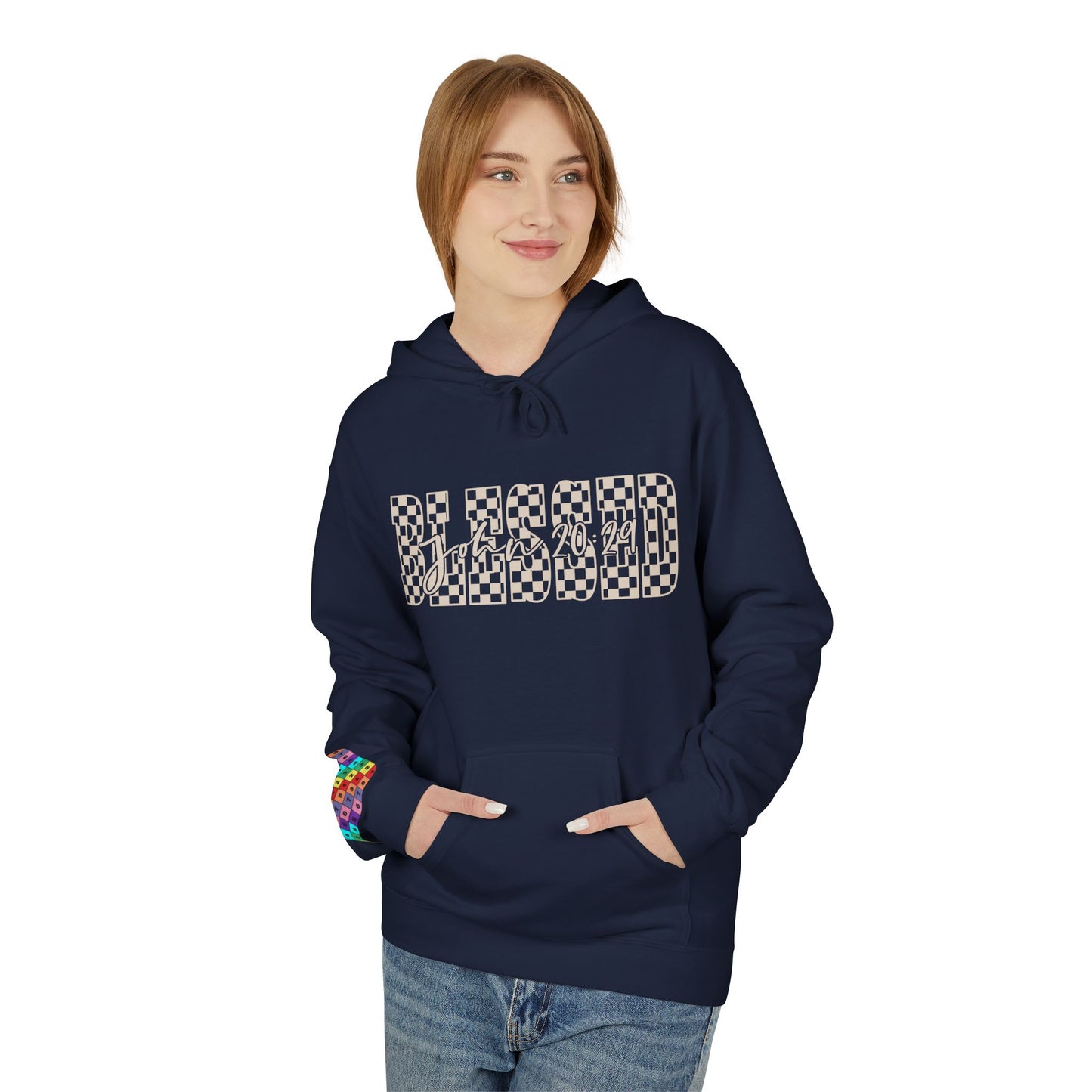 Blessed Softstyle Fleece Hoodie, Cozy Streetwear, Unisex Casual Wear, Faith-Inspired Apparel, Perfect Gift for Holidays, Everyday Comfort