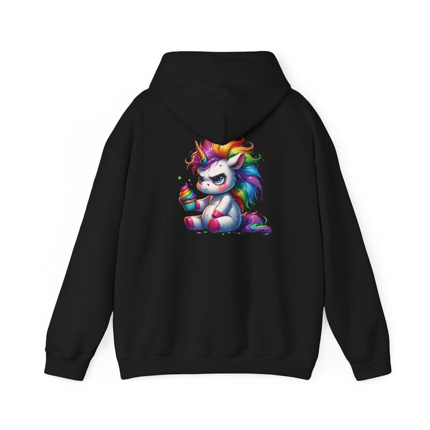 Rainbow Unicorn Hooded Sweatshirt, Cozy Sweatshirt, Funny Gift, Cute Hooded Top, Fun Unicorn Apparel, Winter Fashion, Trendy Streetwear