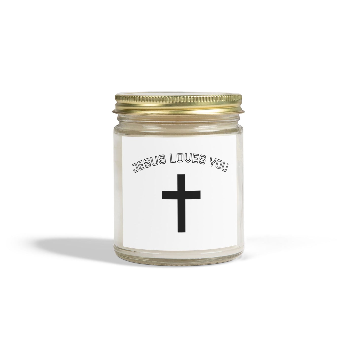 Christian Scented Candle, Jesus Loves You Candle, Spiritual Gift, Home Decor, Relaxation Candle, Faith-Based Gift