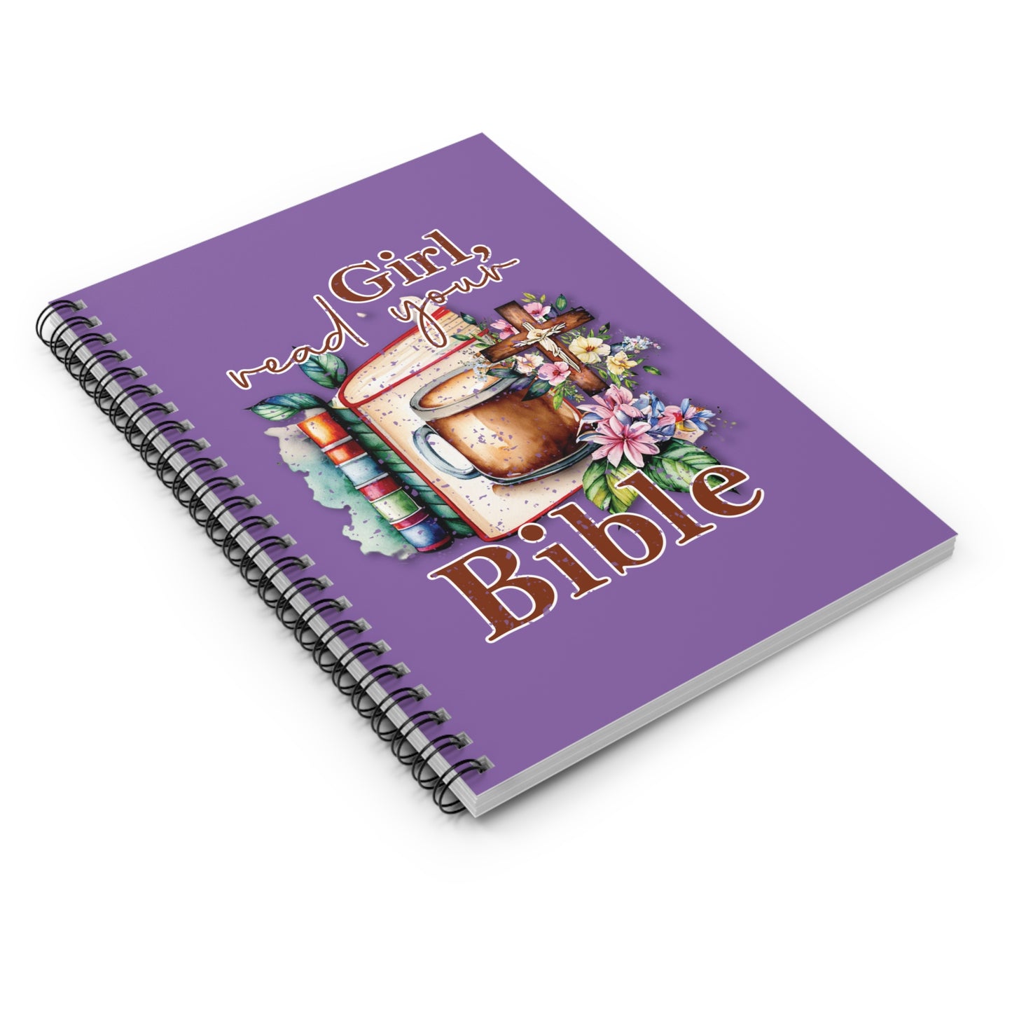 Bible Study Notebook, Floral Journal, Spiritual Gift, Inspirational Stationery, Christian Supplies, Gifts for Her