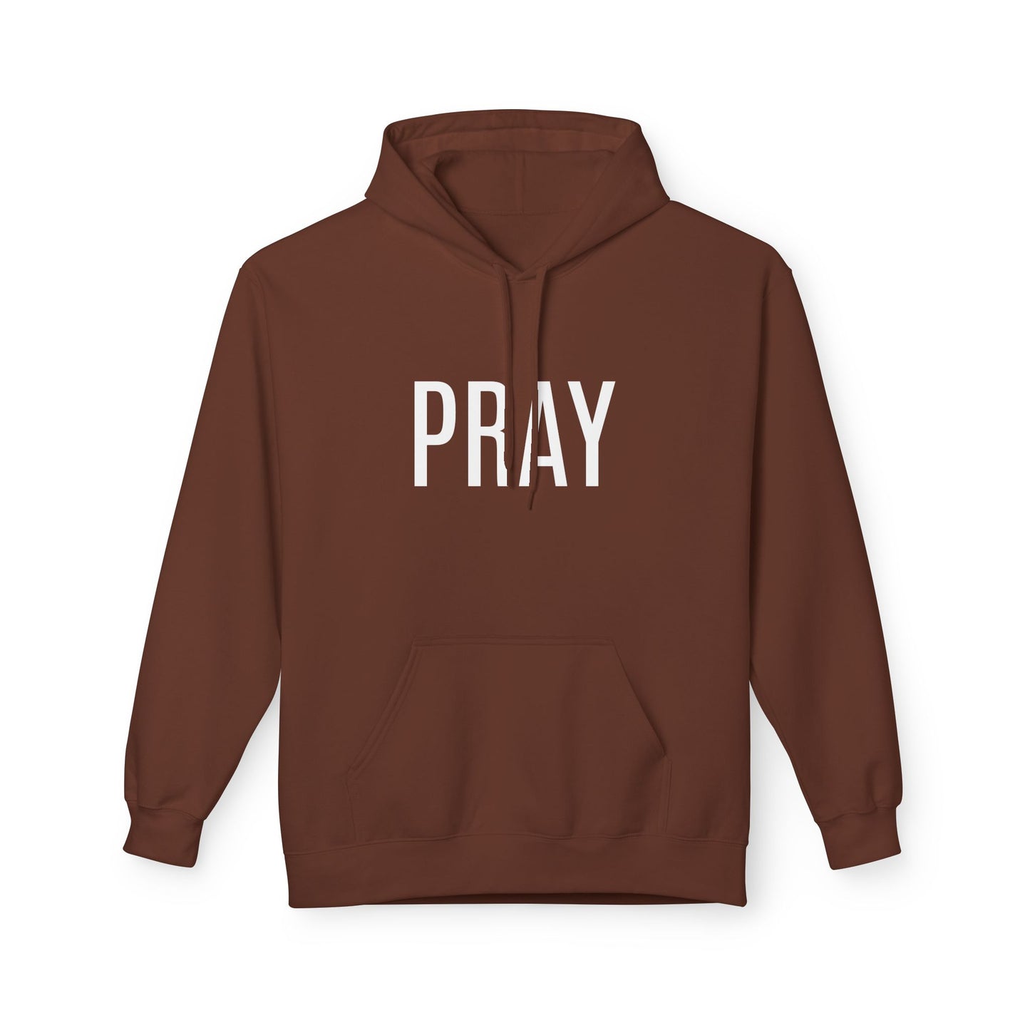Pray Fleece Hoodie, Unisex Softstyle Hoodie, Cozy Prayer Hooded Sweatshirt, Inspirational Apparel, Perfect for Relaxation or Gifts