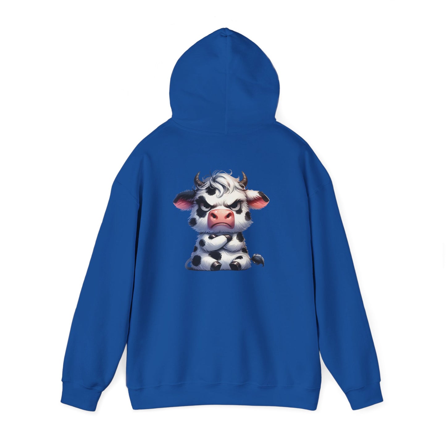 Cute Cow Graphic Hoodie, Cozy Sweatshirt for Animal Lovers, Perfect Gift for Birthdays, Farm-Themed Apparel, Unisex Fashion