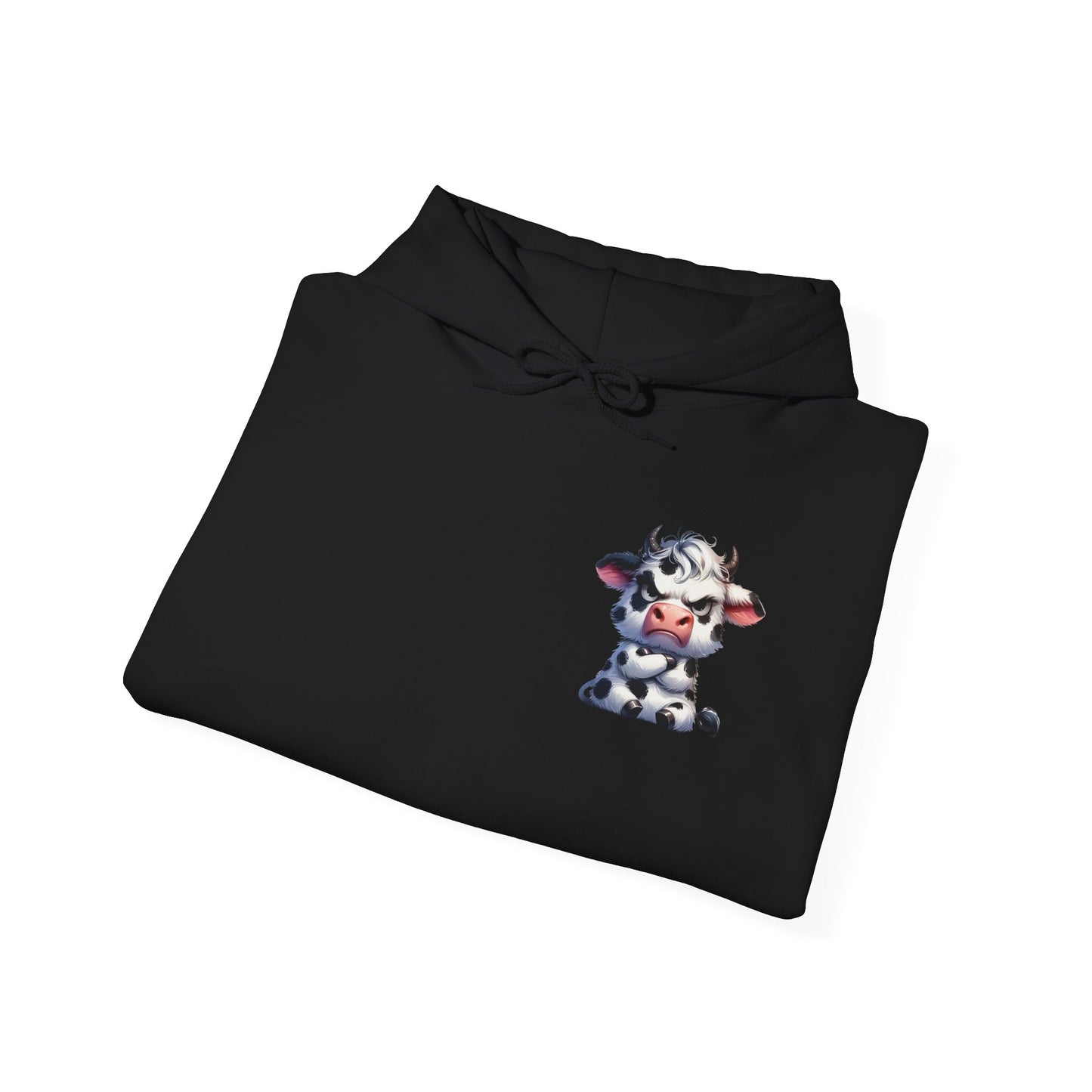 Cute Cow Graphic Hoodie, Cozy Sweatshirt for Animal Lovers, Perfect Gift for Birthdays, Farm-Themed Apparel, Unisex Fashion
