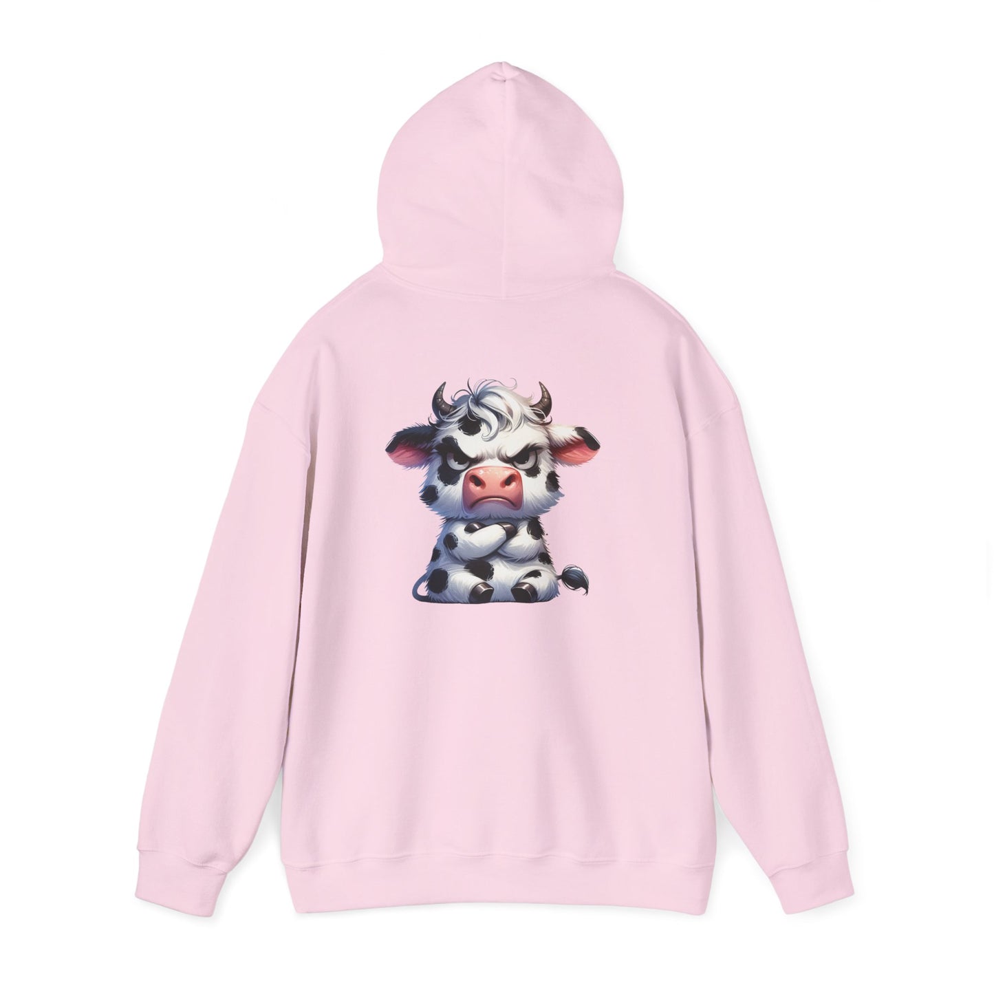 Cute Cow Graphic Hoodie, Cozy Sweatshirt for Animal Lovers, Perfect Gift for Birthdays, Farm-Themed Apparel, Unisex Fashion