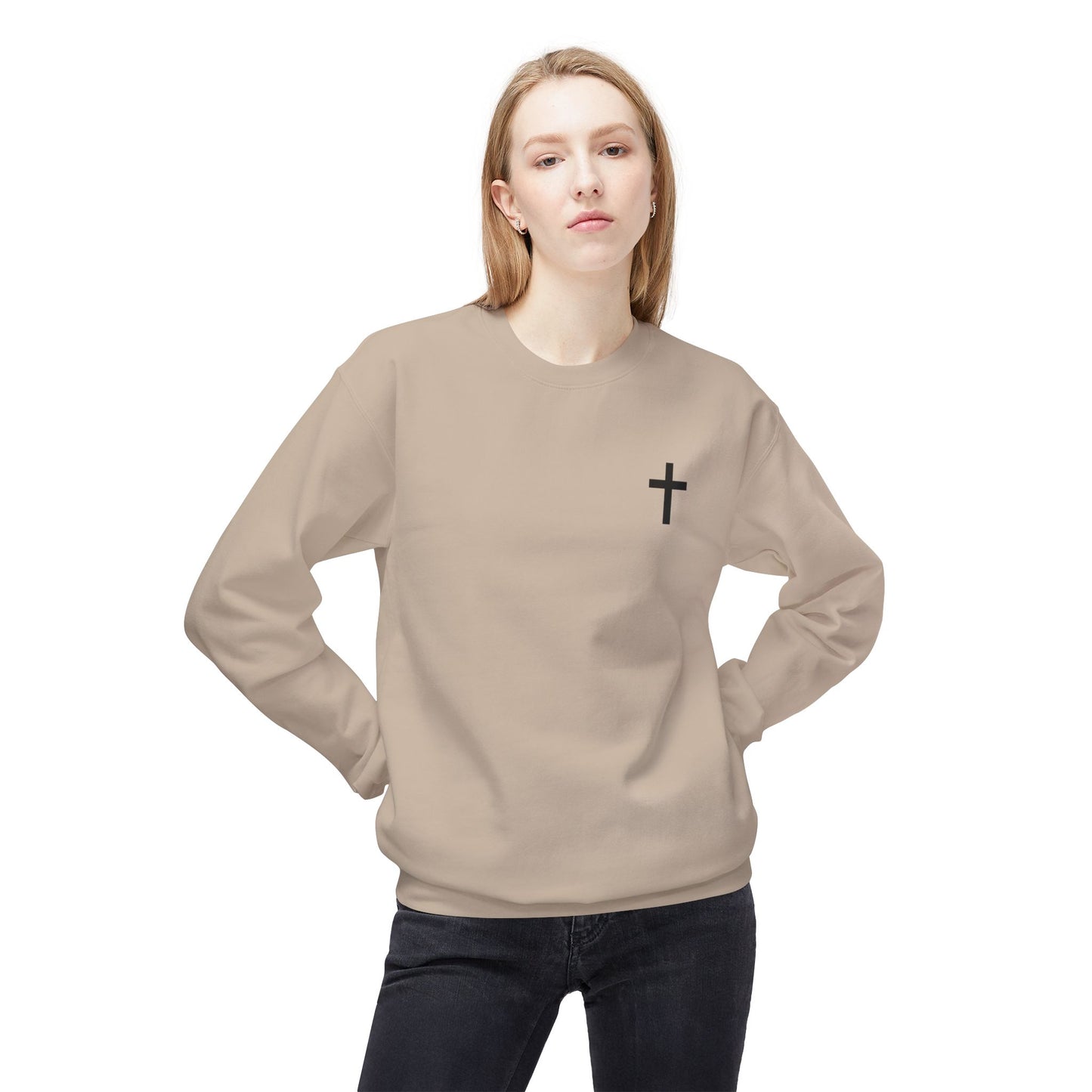 Faith-Inspired Prayer Warrior Sweatshirt, Unisex Crewneck, Cozy Fleece, Perfect for Church, Gift for Believers, Spiritual Fashion