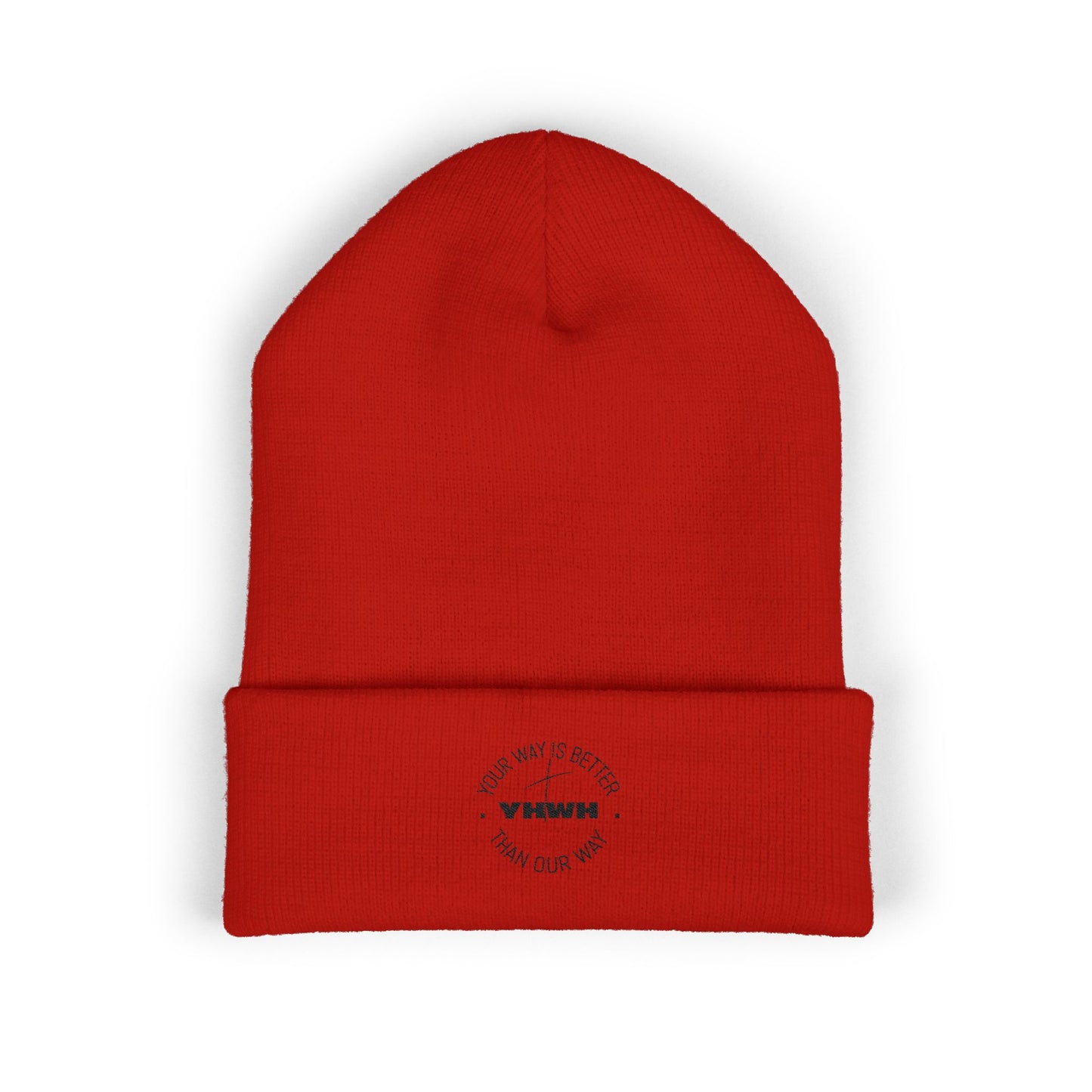 Embroidered Classic Cuffed Beanie - Stylish Winter Accessory, Unisex Knit Cap, Cozy Headwear for All Occasions, Perfect Gift for Him/Her