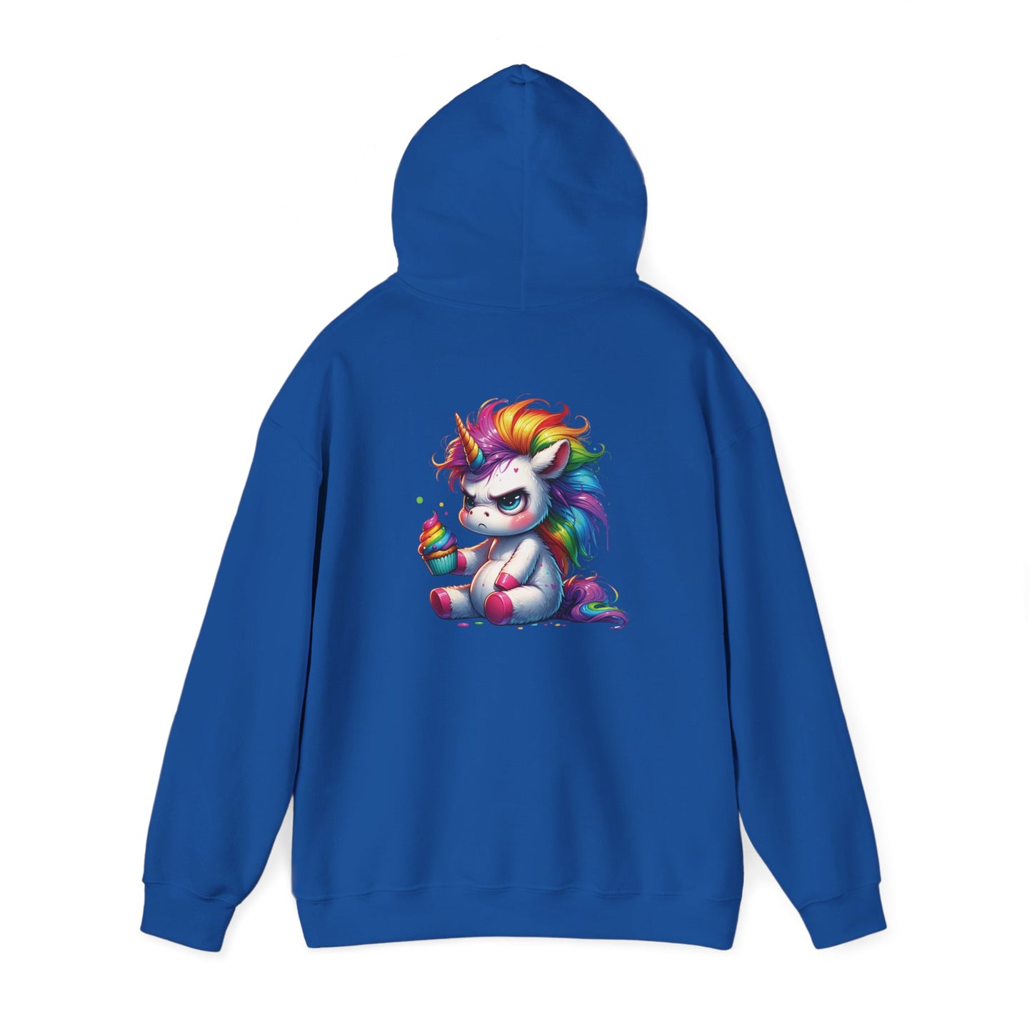 Rainbow Unicorn Hooded Sweatshirt, Cozy Sweatshirt, Funny Gift, Cute Hooded Top, Fun Unicorn Apparel, Winter Fashion, Trendy Streetwear