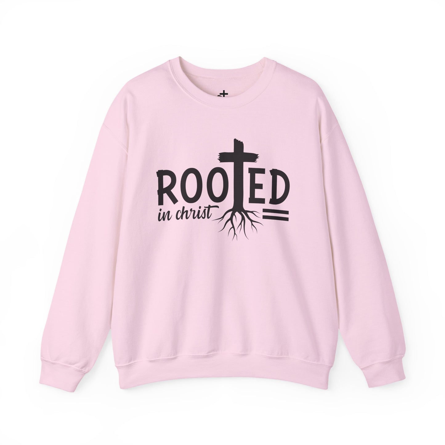 Rooted in Christ Unisex Crewneck Sweatshirt - Faith-Based Apparel, Christian Gift, Cozy Winter Wear, Inspirational Gifts, Spiritual Clothing