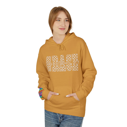 Cozy Vintage Fleece Hoodie | Casual Wear, Gift for Friends, Relaxation, Everyday Comfort, Lightweight Layering