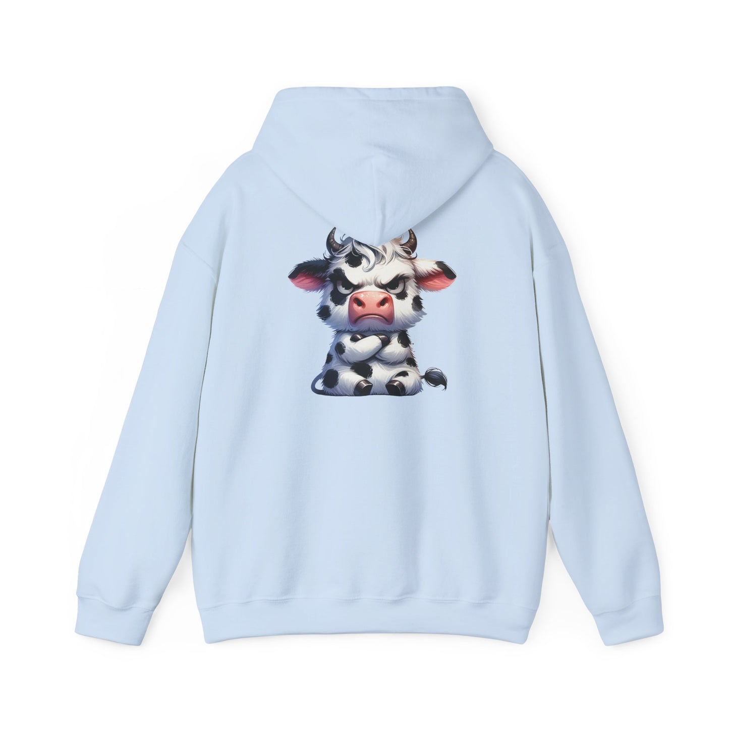 Cute Cow Graphic Hoodie, Cozy Sweatshirt for Animal Lovers, Perfect Gift for Birthdays, Farm-Themed Apparel, Unisex Fashion