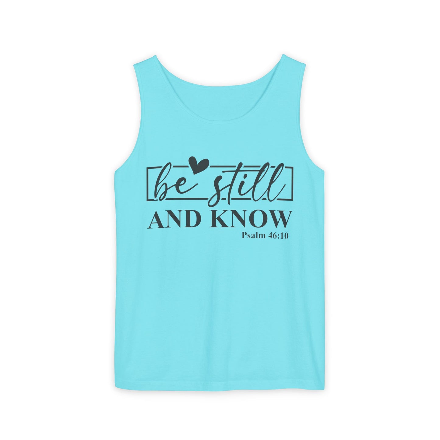 Faith-Inspiring Unisex Tank Top, Summer Apparel, Inspirational Gift, Bible Verse Top, Relaxed Fit, Perfect for Church Events