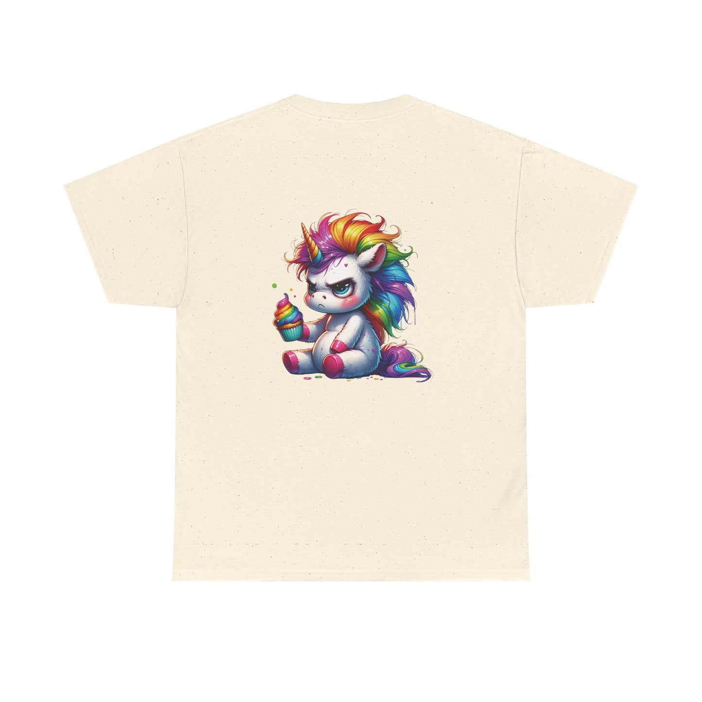 Rainbow Unicorn Heavy Cotton Tee | Fun Gift for Kids, Pride Month Apparel, Cute Animal T-shirt, Birthday Present, Summer Fashion