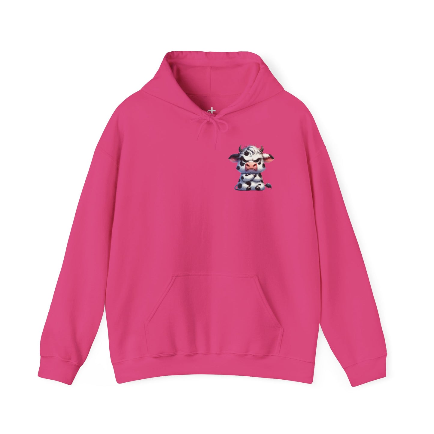 Cute Cow Graphic Hoodie, Cozy Sweatshirt for Animal Lovers, Perfect Gift for Birthdays, Farm-Themed Apparel, Unisex Fashion