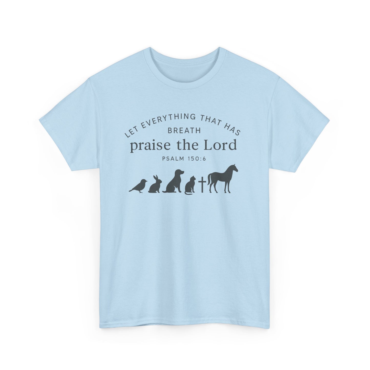 Inspirational Animal Praise Tee, Unisex Cotton T-Shirt, Christian Gifts, Nature Lover Apparel, Faith-Based Outfit