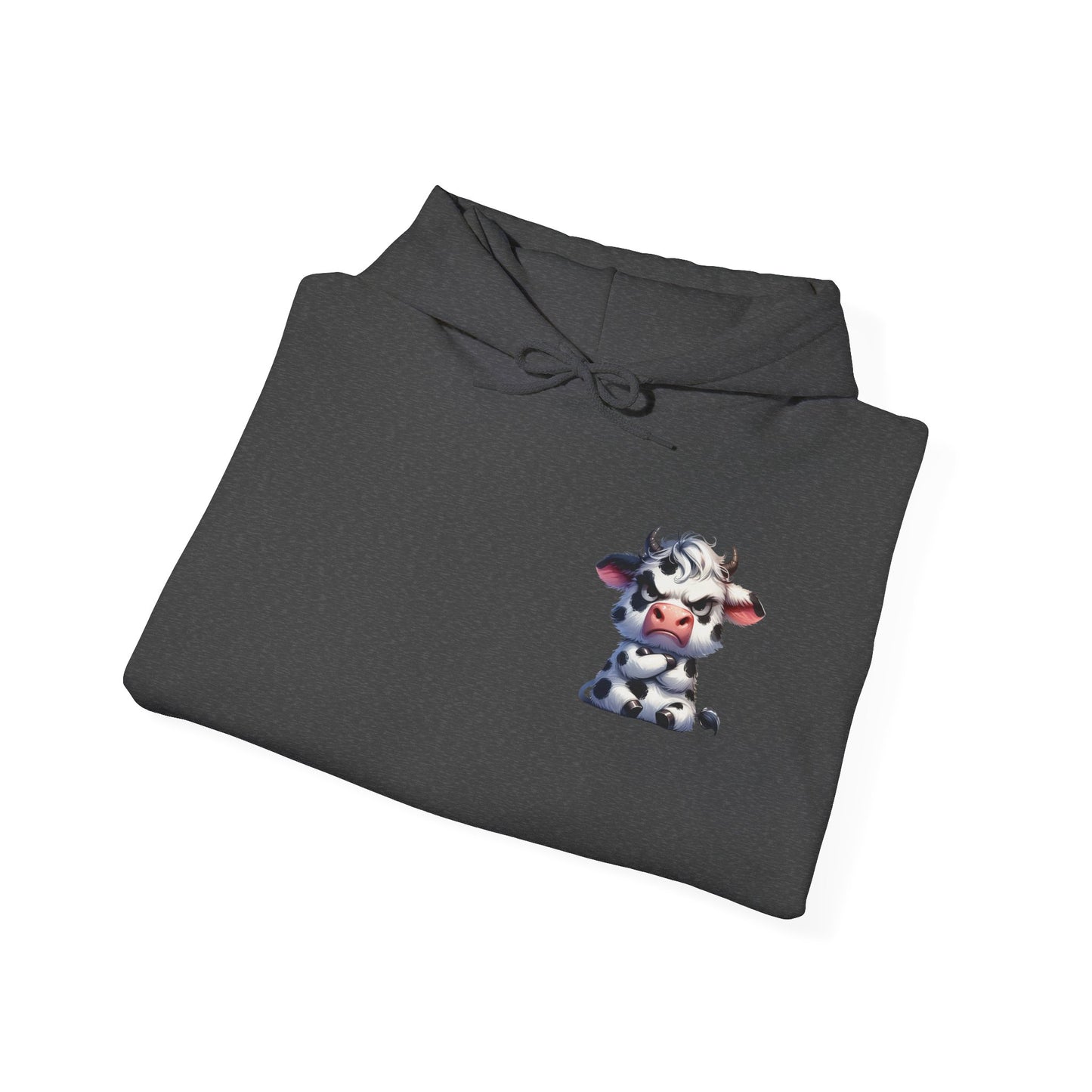 Cute Cow Graphic Hoodie, Cozy Sweatshirt for Animal Lovers, Perfect Gift for Birthdays, Farm-Themed Apparel, Unisex Fashion